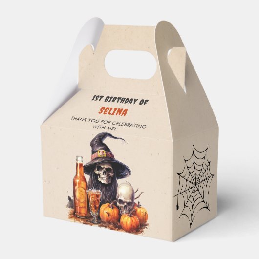 Halloween Verjaardag Schattigee Heks Party Favor B Bedankdoosjes (Voorkant Zijde)