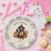 Halloween Verjaardag Schattigee Witch Papier Borde Papieren Bordje (Feest)