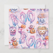 Halloween Verjaardag Sleepover Bedankkaart (Achterkant)