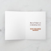 Halloween Verjaardag - Spookachtige Meisjes Kaart (Binnen)