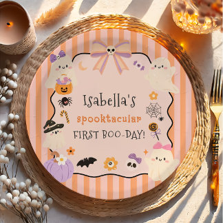 Halloween Verjaardag Spooktacular Papieren Borden Bordje