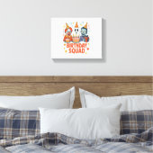 Halloween Verjaardag Squad Creepy Clown Ghost Zomb Canvas Afdruk (Insitu (Slaapkamer))