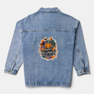 Halloween Verjaardag Squad Creepy Clown Ghost Zomb Denim Jacket