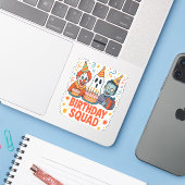 Halloween Verjaardag Squad Creepy Clown Ghost Zomb Sticker (Laptop met iPhone)