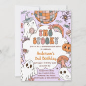 Halloween Verjaardag Twee Spooky Party Kaart (Voorkant)