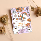 Halloween Verjaardag Twee Spooky Party Kaart