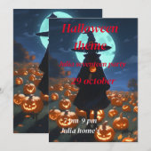 Halloween verjaardag uitnodiging (Voorkant / Achterkant)