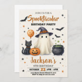Halloween verjaardag uitnodiging (Voorkant / Achterkant)