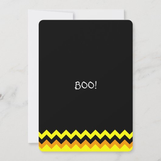 Halloween Verjaardag Uitnodiging Ghost (Achterkant)