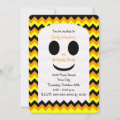 Halloween Verjaardag Uitnodiging Ghost (Voorkant)