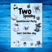 Halloween Verjaardag Uitnodiging Jongens Twee Spoo