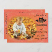 Halloween / Verjaardag Uitnodiging Kaart (Voorkant / Achterkant)