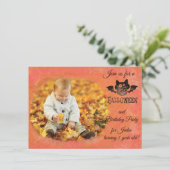 Halloween / Verjaardag Uitnodiging Kaart (Staand voorkant)