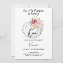 Halloween Verjaardag Uitnodiging Pompoen Uitnodige