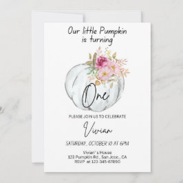 Halloween Verjaardag Uitnodiging Pompoen Uitnodige