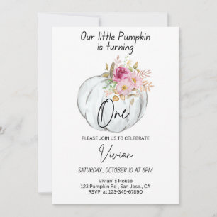 Halloween Verjaardag Uitnodiging Pompoen Uitnodige