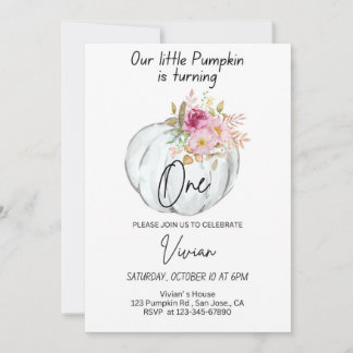 Halloween Verjaardag Uitnodiging Pompoen Uitnodige