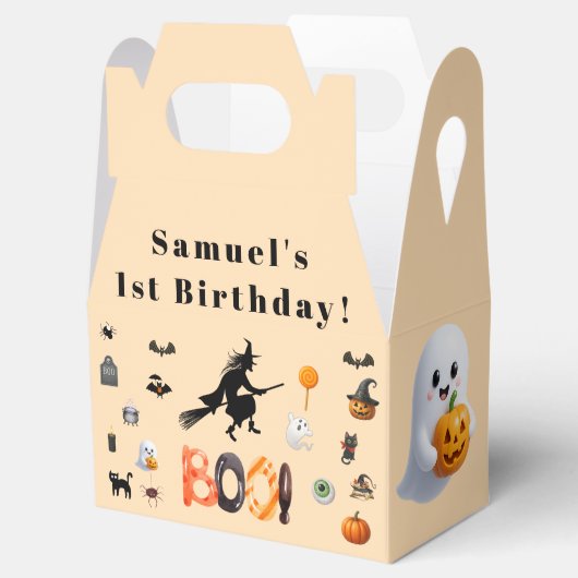 Halloween-verjaardag van kind bedankdoosjes (Geopend)