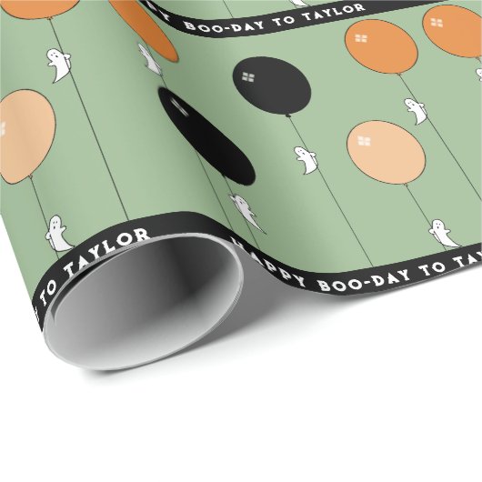 Halloween Verjaardagscadeau Cadeaupapier (Rol Hoek)