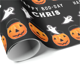 Halloween Verjaardagscadeau Cadeaupapier