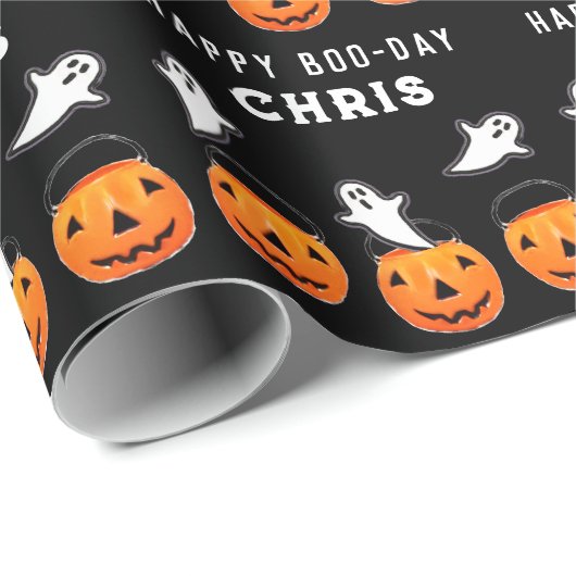 Halloween Verjaardagscadeau Cadeaupapier (Rol Hoek)