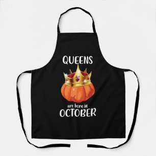 Halloween Verjaardagscadeau Queens worden geboren  Schort