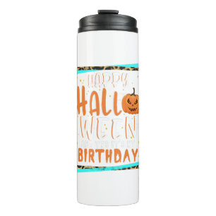 Halloween verjaardagscadeau Shirt, Halloween Verja Thermosbeker