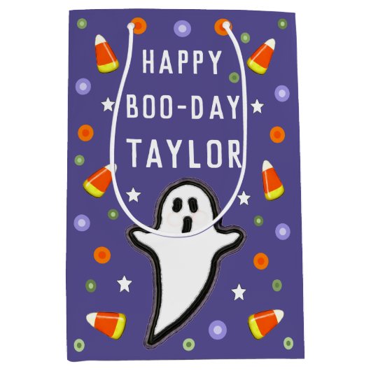 Halloween Verjaardagscadeautas Medium Cadeauzakje (Voorkant)