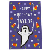 Halloween Verjaardagscadeautas Medium Cadeauzakje (Achterkant)