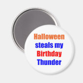Halloween Verjaardagsdonder Magneet (Voorkant / Achterkant)