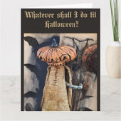 Halloween Verjaardagsfeest Benodigdheden Cadeaubon Kaart (Voorkant)