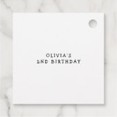 Halloween verjaardagsfeest Boujee Ghost Bedankjes Labels (Achterkant)