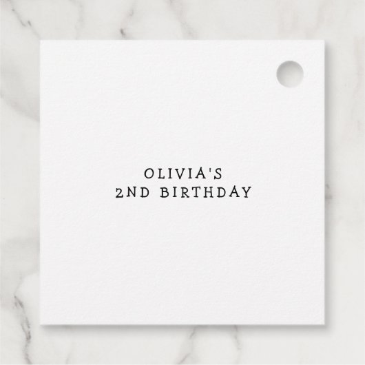 Halloween verjaardagsfeest Boujee Ghost Bedankjes Labels (Achterkant)