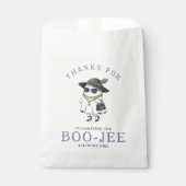 Halloween verjaardagsfeest Boujee Ghost Bedankzakje (Voorkant)