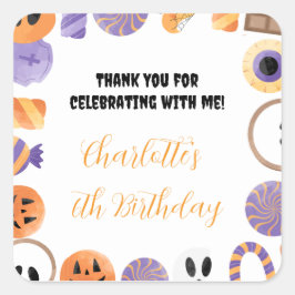 Halloween verjaardagsfeest gunst Sticker
