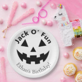 Halloween verjaardagsfeest | Jack O’ Fun Pumpkin Papieren Bordje (Feest)