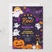 Halloween verjaardagsfeest kaart (Voorkant)