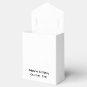 Halloween verjaardagsfeest | Minimaal spookontwerp Bedankdoosjes (Geopend)