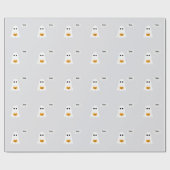 Halloween verjaardagsfeest | Minimaal spookontwerp Cadeaupapier (Vlak)