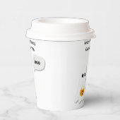 Halloween verjaardagsfeest | Minimaal spookontwerp Papieren Bekers (Rechts)