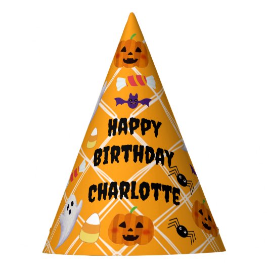 Halloween verjaardagsfeest Petten Feesthoedjes (Voorkant)