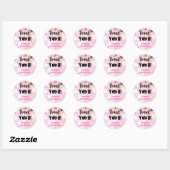 Halloween Verjaardagsfeest Roze Meisje Schattige S Ronde Sticker (Vel)