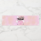 Halloween Verjaardagsfeest Roze Meisje Schattige S Waterfles Etiket (Enkel label)