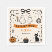 Halloween verjaardagsfeest servet (Voorkant)