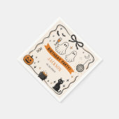 Halloween verjaardagsfeest servet (Hoek)