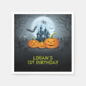 Halloween verjaardagsfeest servet (Voorkant)
