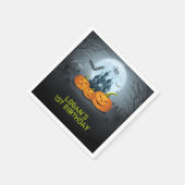 Halloween verjaardagsfeest servet (Hoek)