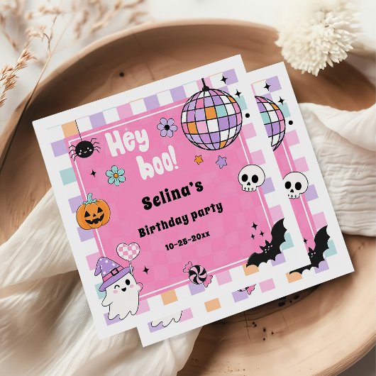 Halloween verjaardagsfeest servet