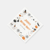 Halloween verjaardagsfeest servet (Hoek)