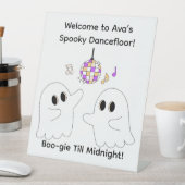 Halloween verjaardagsfeest | Spooky Dancefloor Gho Reclamebord Met Voetstuk (Insitu)